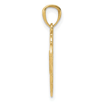 14k and Rhodium SWEET 16 Pendant-K2611