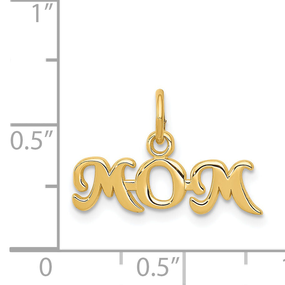 14k MOM Charm-K2630