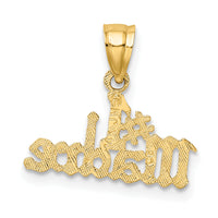 14k #1 MADRE  Charm-K2636
