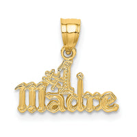 14k #1 MADRE  Charm-K2636