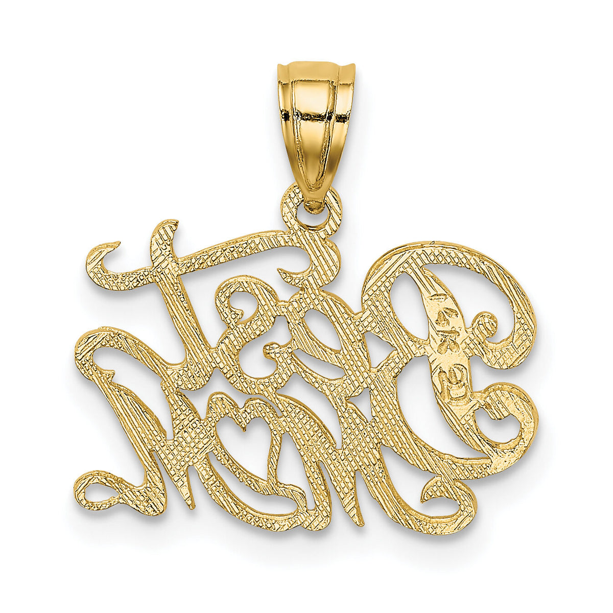 14k BEST MOM Charm-K2664