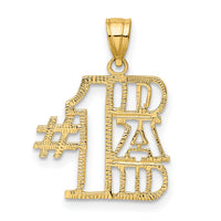 14k #1 DAD Charm-K2685