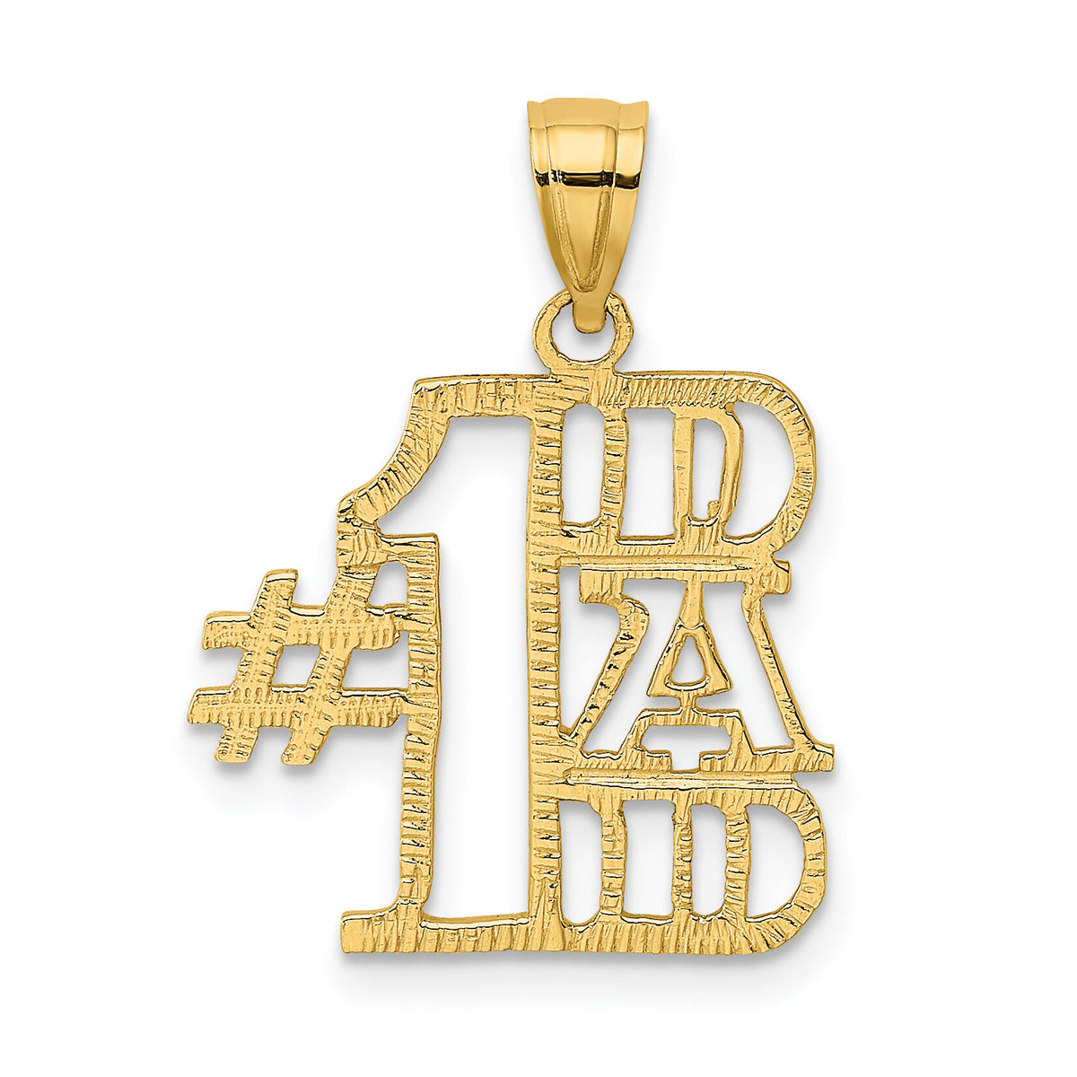 14k #1 DAD Charm-K2685