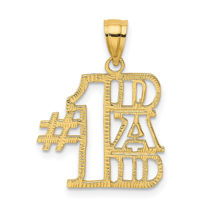 14k #1 DAD Charm-K2685