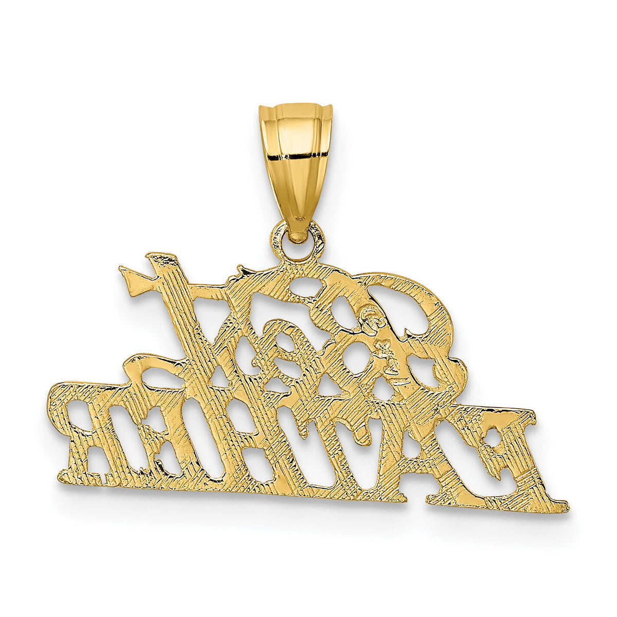 14k BEST FATHER Charm-K2686