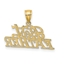 14k BEST FATHER Charm-K2686