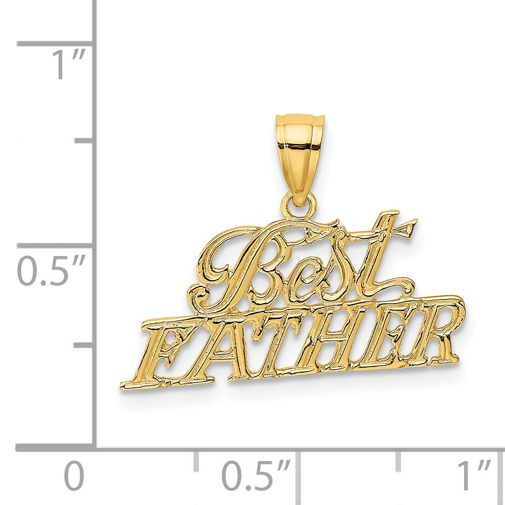 14k BEST FATHER Charm-K2686