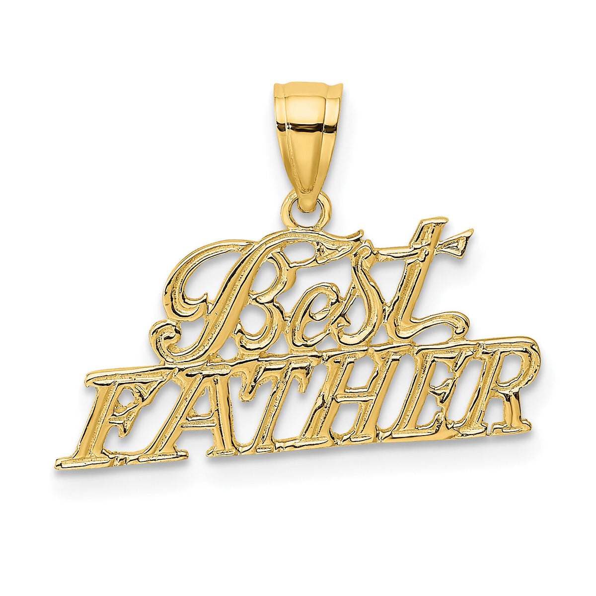 14k BEST FATHER Charm-K2686
