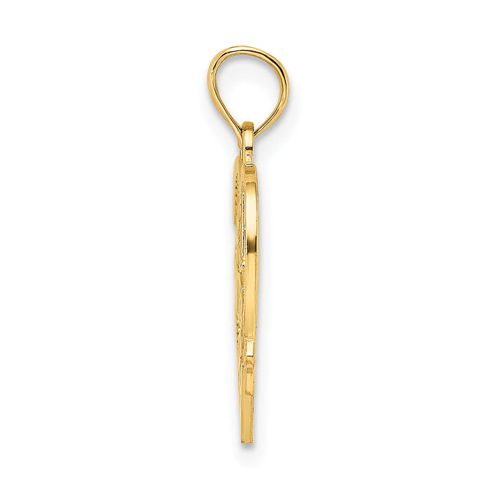14k #1 WIFE Heart Charm-K2687