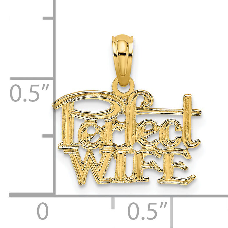 14k PERFECT WIFE Charm-K2688