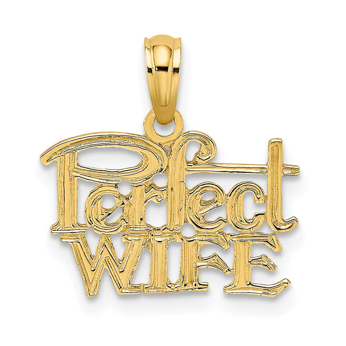 14k PERFECT WIFE Charm-K2688