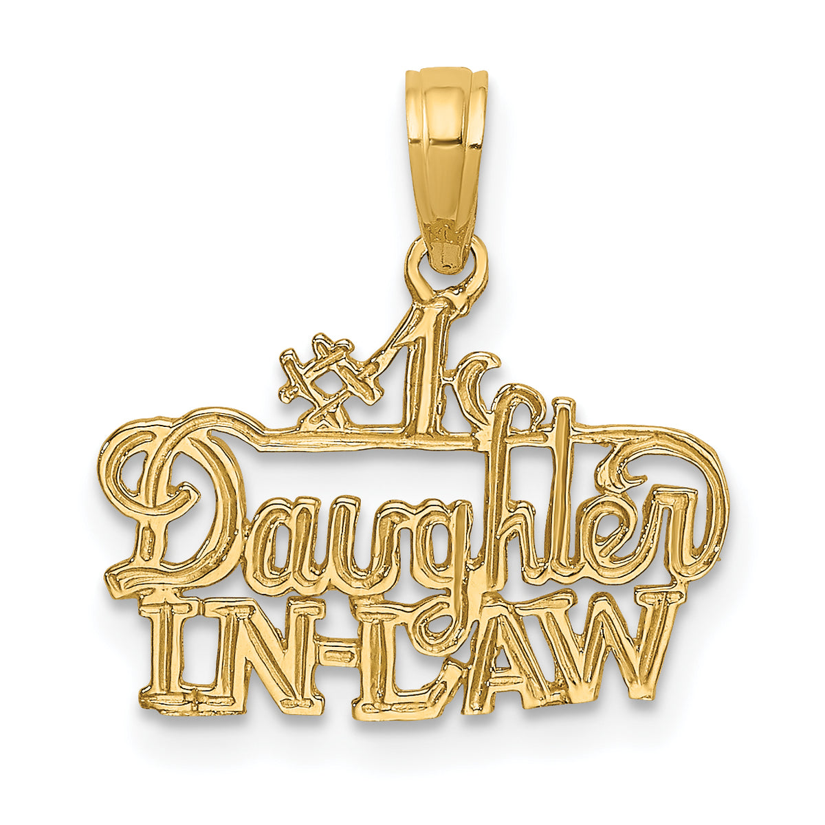14k #1 DAUGHTER-IN-LAW Charm-K2689