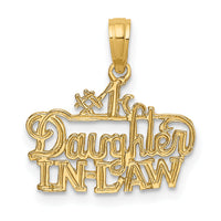 14k #1 DAUGHTER-IN-LAW Charm-K2689