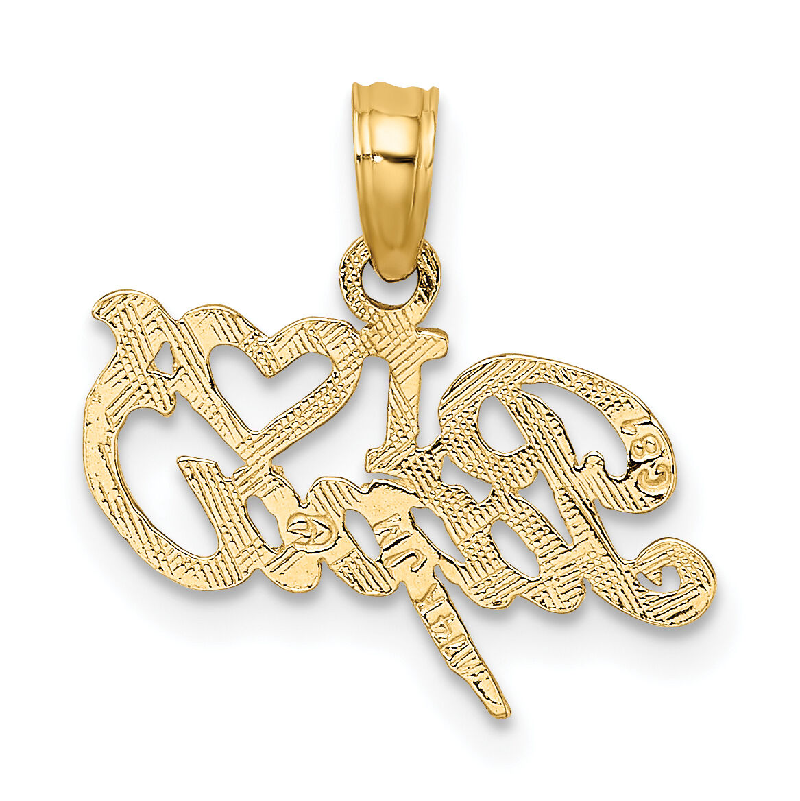 14k I Heart PAPA Charm-K2690