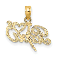 14k I Heart PAPA Charm-K2690