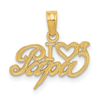 14k I Heart PAPA Charm-K2690