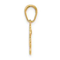 14k SISTER Rose Pendant-K2693