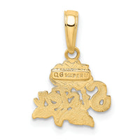 14k SISTER Rose Pendant-K2693