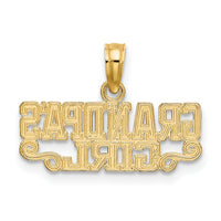 14k GRANDPAS GIRL Charm-K2698