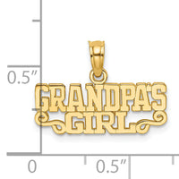14k GRANDPAS GIRL Charm-K2698