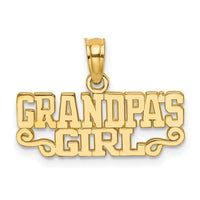 14k GRANDPAS GIRL Charm-K2698