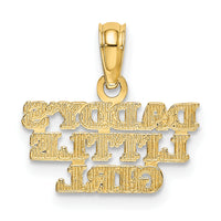 14k DADDYS LITTLE GIRL Charm-K2699