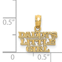 14k DADDYS LITTLE GIRL Charm-K2699