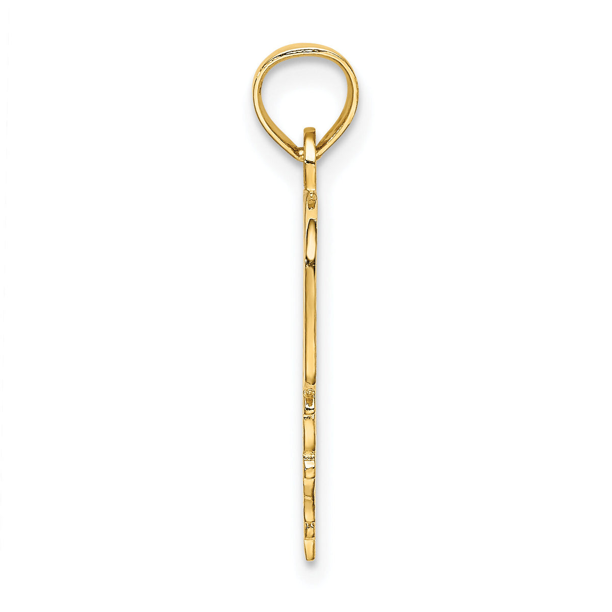 14k DADDYS GIRL Heart Pendant-K2701