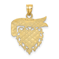 14k DADDYS GIRL Heart Pendant-K2701