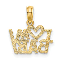 14k I HEART MY BABY Charm-K2704