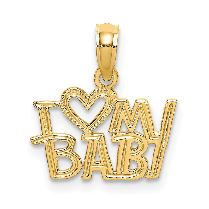 14k I HEART MY BABY Charm-K2704