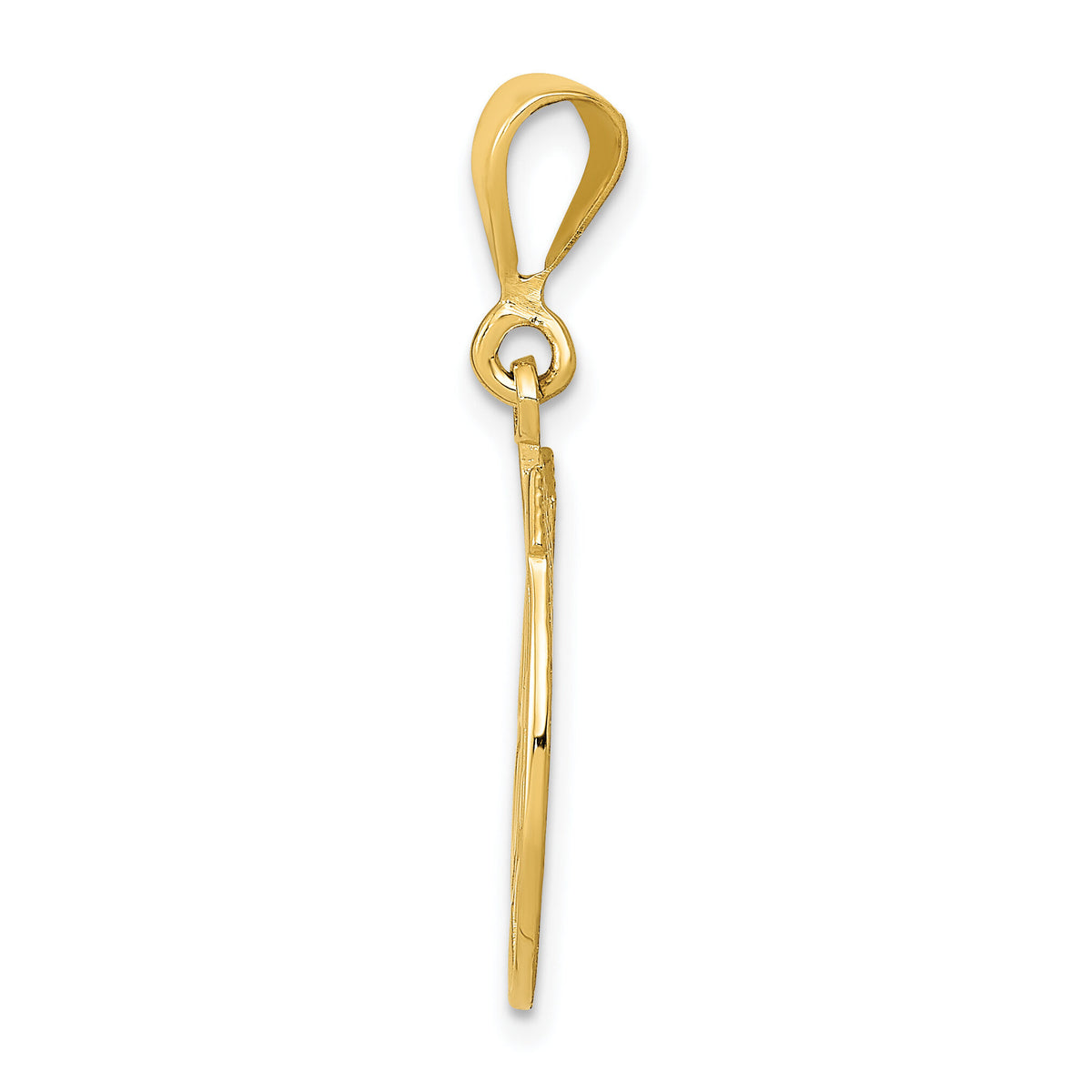 14k Good Luck Clover Pendant-K2739