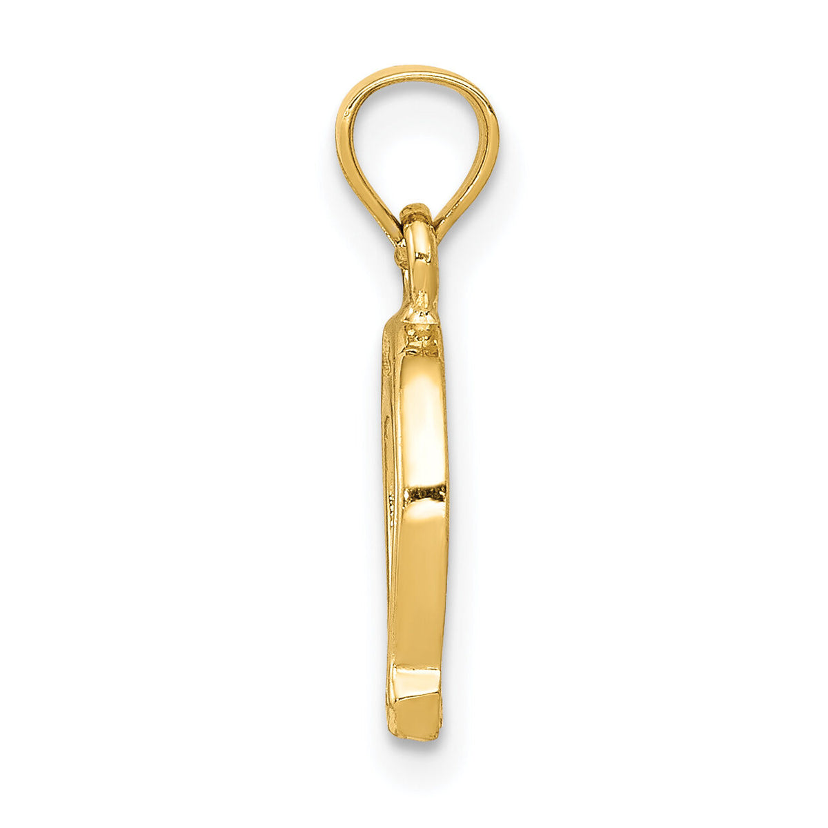 14K Horseshoe Pendant-K2741