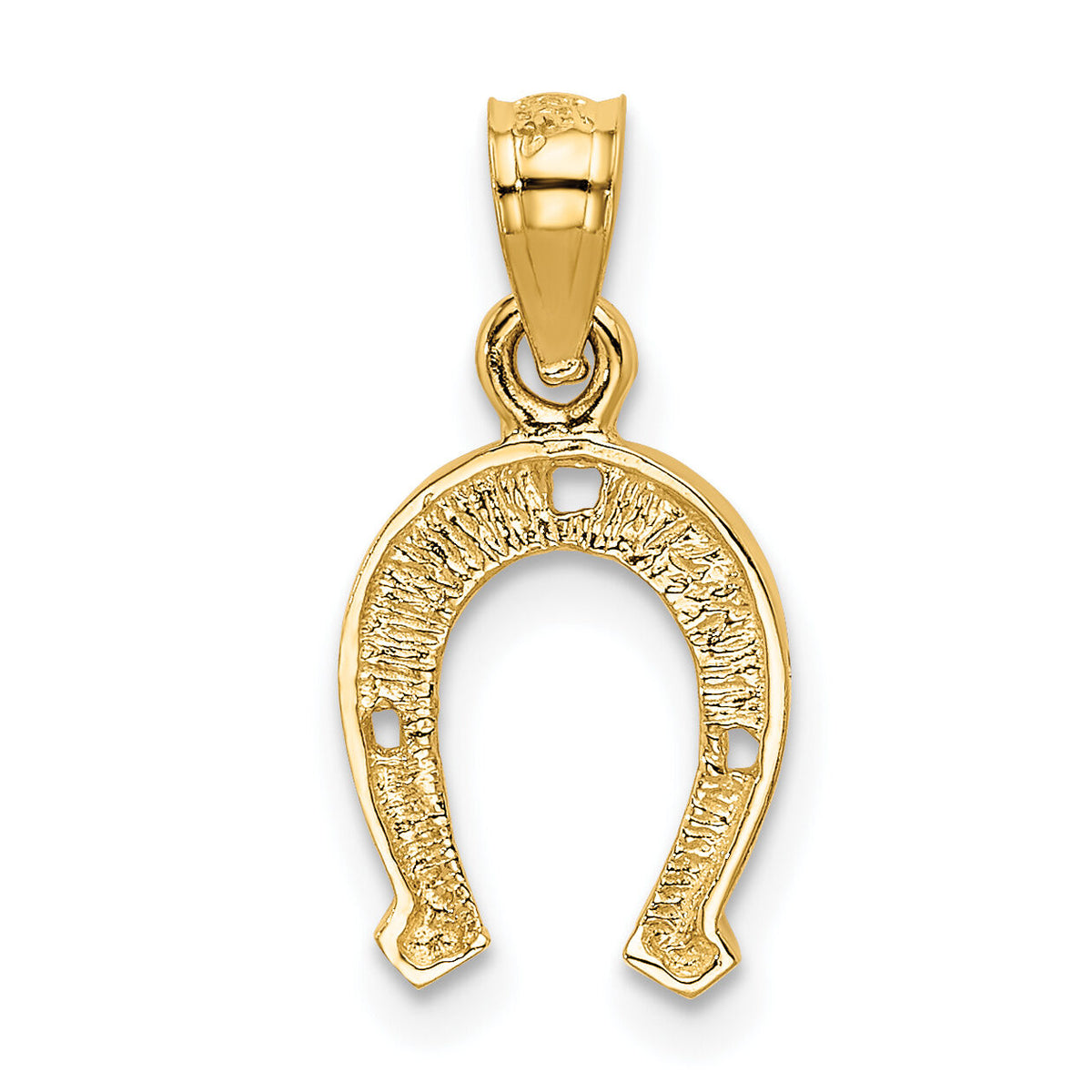 14K Horseshoe Pendant-K2741