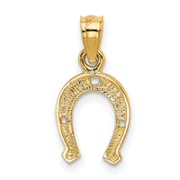 14K Horseshoe Pendant-K2741