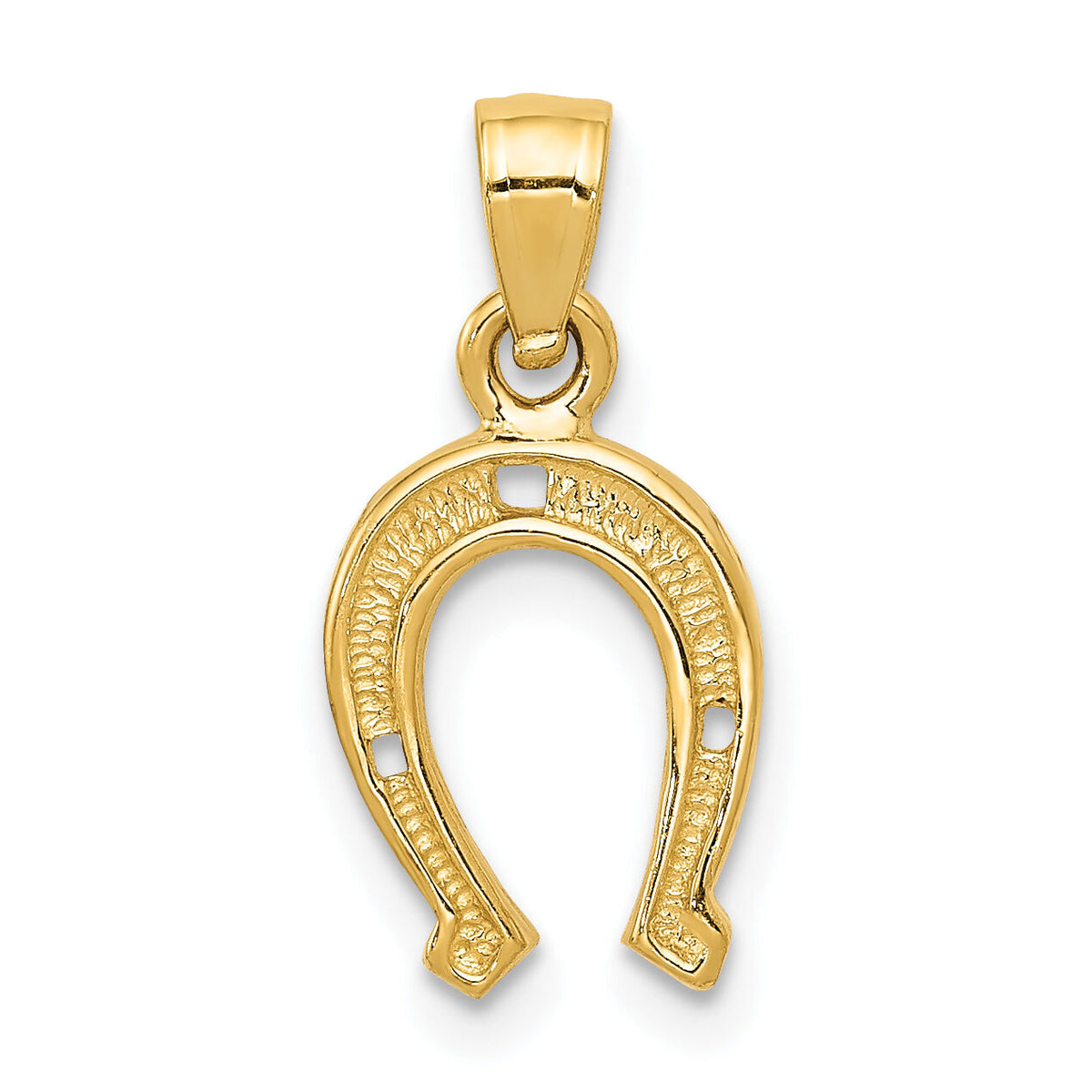 14K Horseshoe Pendant-K2741