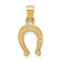 14K Horseshoe Pendant-K2741
