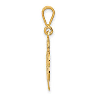 14k Trinity Clover Pendant-K2743