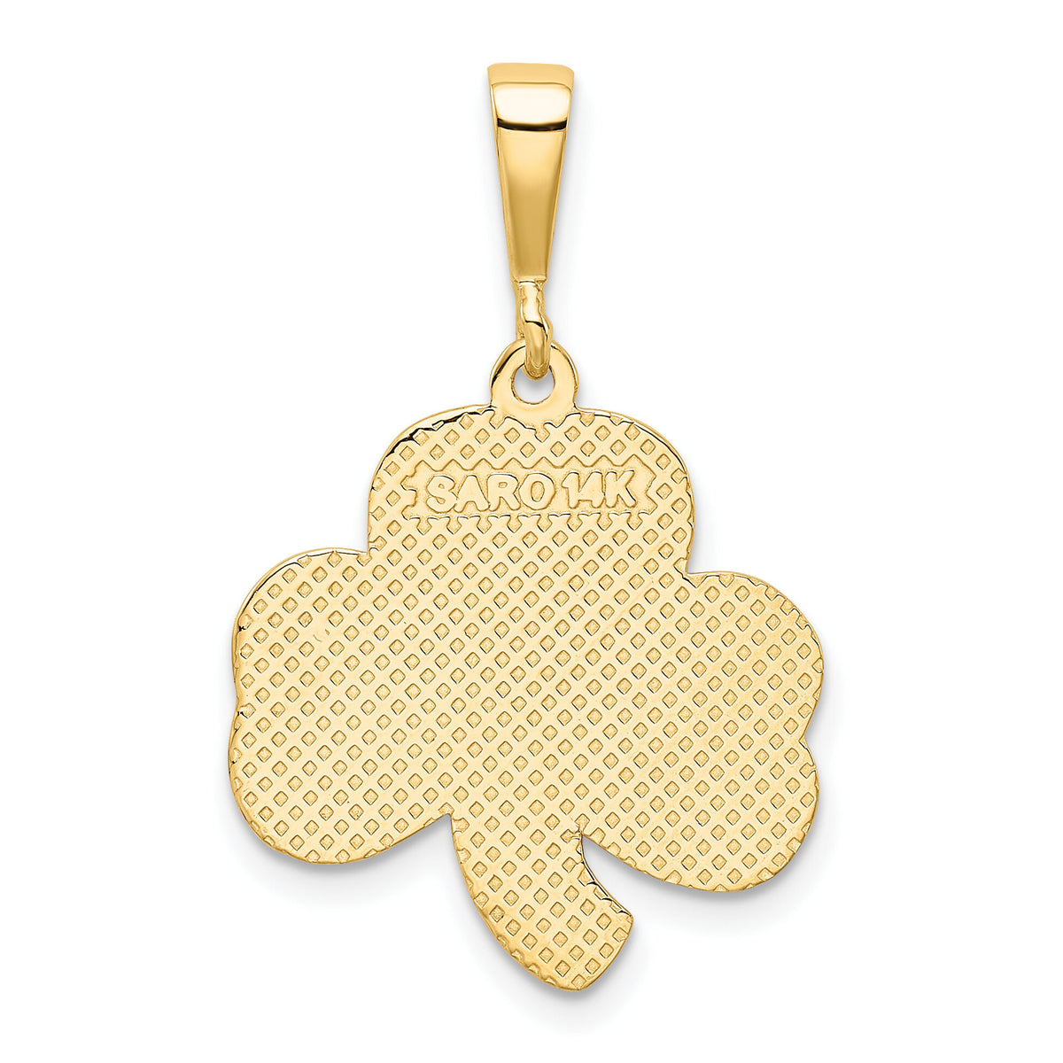 14k Trinity Clover Pendant-K2743