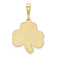 14k Trinity Clover Pendant-K2743
