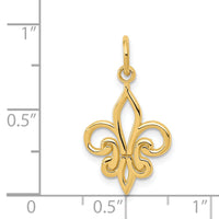 14k Fleur De Lis Charm-K2756