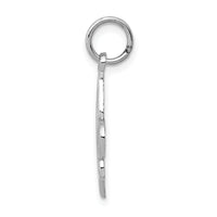 14k White Gold Fleur De Lis Charm-K2757