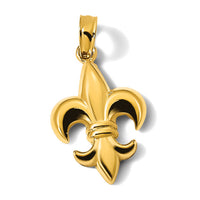 14k Small Fleur-De-Lis Pendant-K2759