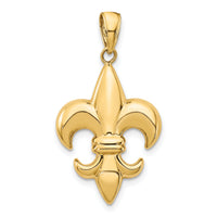 14k Medium Fleur-De-Lis Pendant-K2760