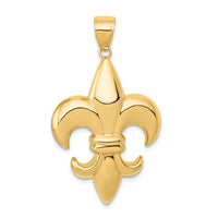 14k Large Fleur-De-Lis Pendant-K2761