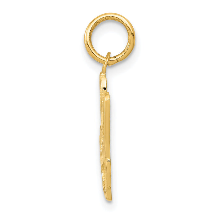 14k Peace Sign Charm-K2765