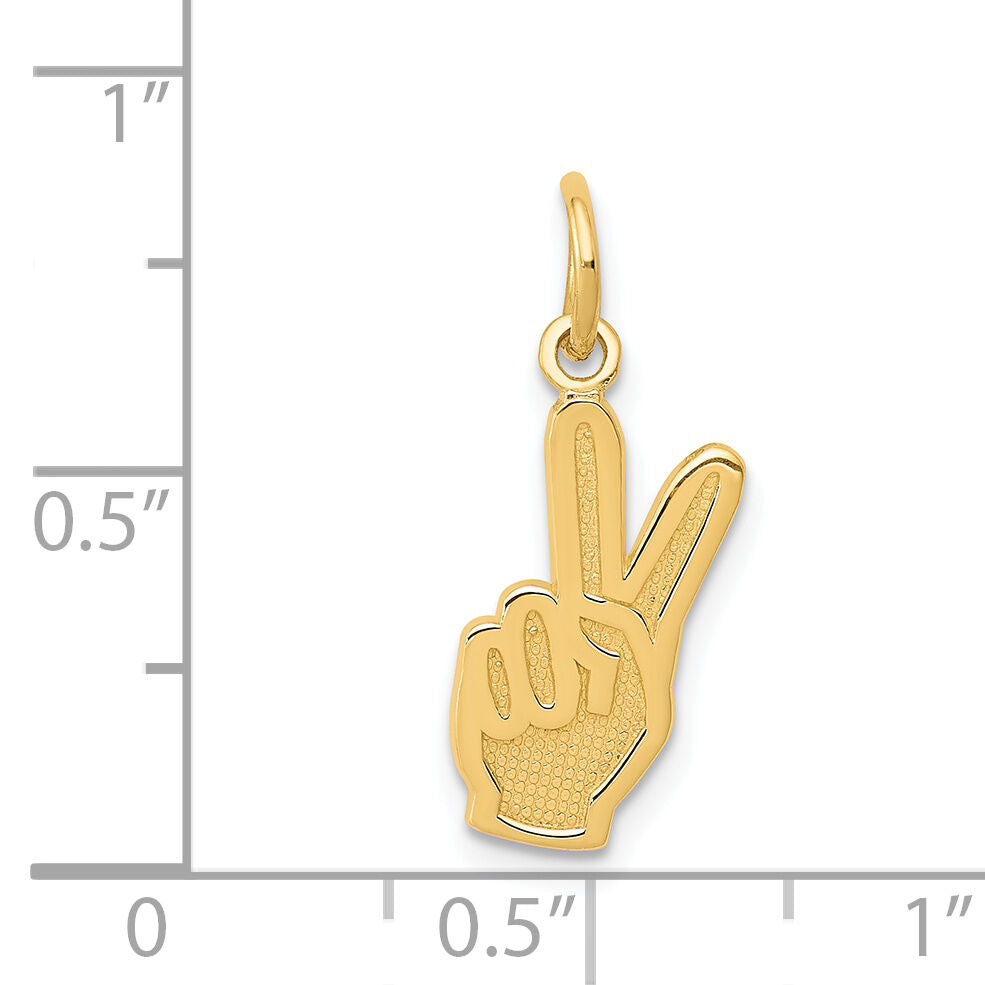 14k Peace Sign Charm-K2765