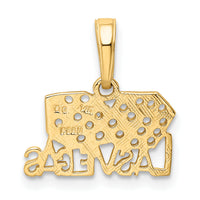 14k LAS VEGAS w/Dice Pendant-K2773