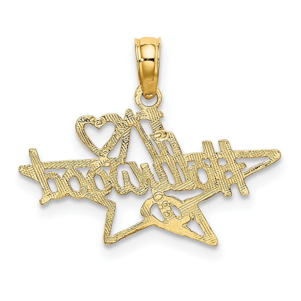 14k I HEART HOLLYWOOD Star Charm-K2786