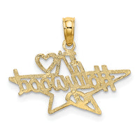 14k I HEART HOLLYWOOD Star Charm-K2786